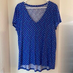 Lilly Pulitzer Etta V-Neck Lilly Squared Size XL